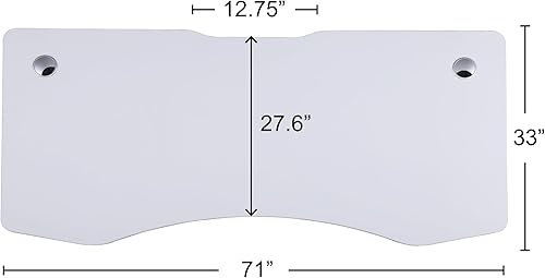 Miniatura 7 de Escritorio de pie eléctrico con altura regulable de la serie Elite de ApexDesk, 71"