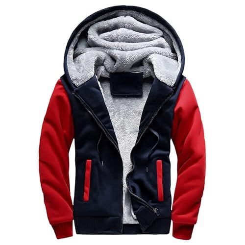 Howeet Casaco de Inverno Masculino Camisa de Suor para Homens Espesso Casaco Casacos Quentes Zíper J