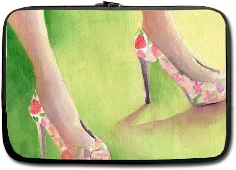 Fitwell Adorable Neoprene Sleeve for MacBook Pro 13 Inch Floral High-heeled Shoes