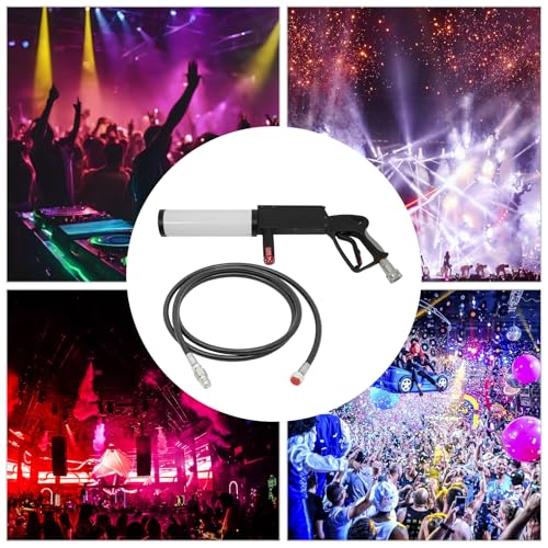 Pistola de CO2 con LED, cañón de confeti para eventos, fiestas, DJ y clubes miniatura 4