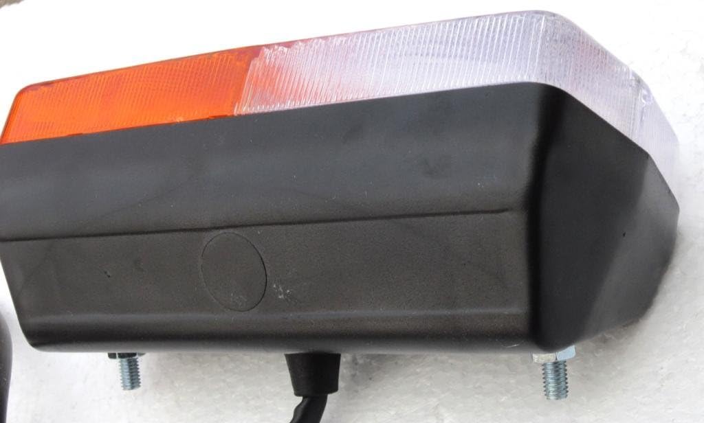 Front combination lamp Side Indicator lights assembly with 12v Bulbs Replacement for Massey Ferguson tractor 230 240 250 265 275 290 298 365 375 390 398 399 560 565 592 575 and 595