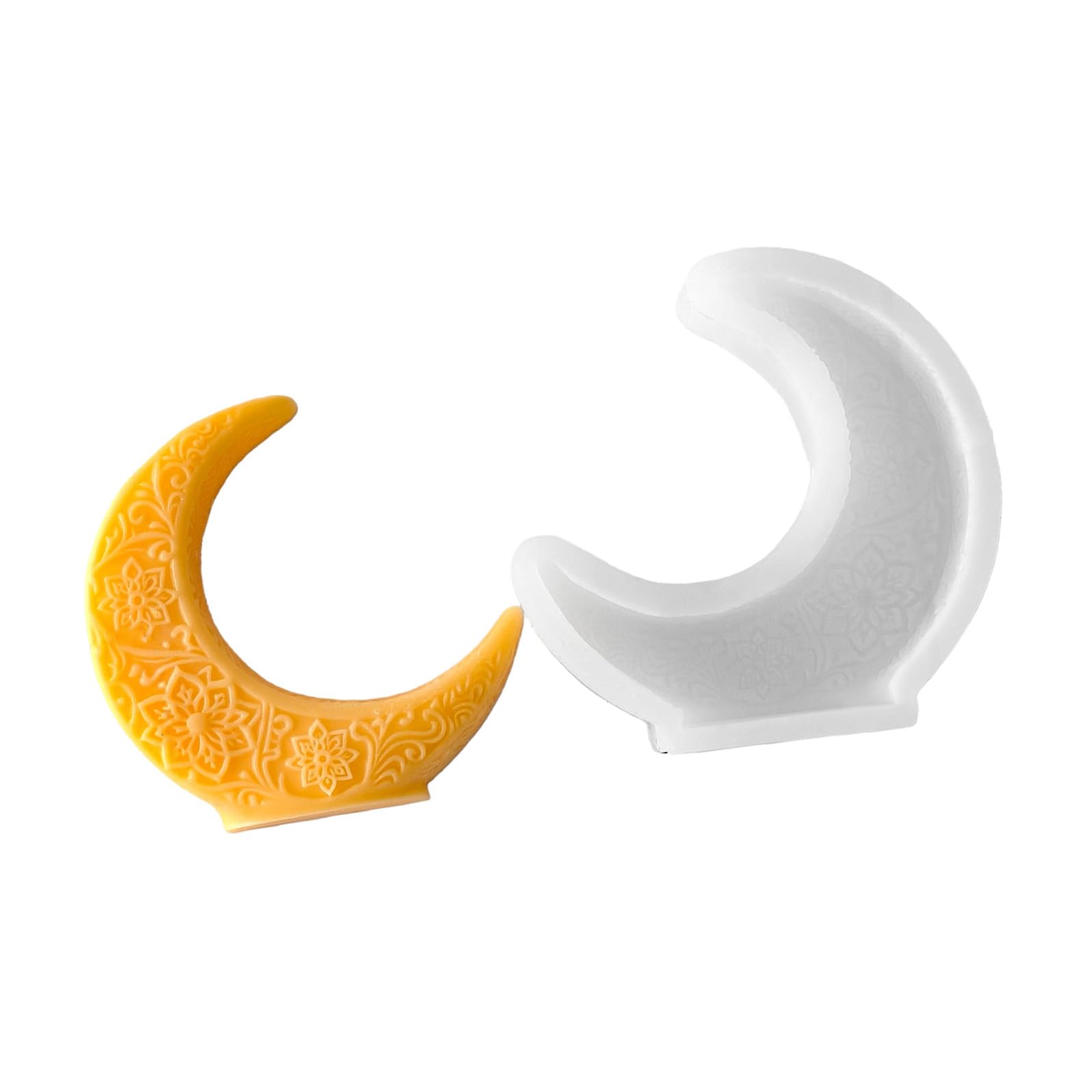 Jazuaiao Crescents Silicone Mold for Making, Aromatherapys Candled Resin Ornaments Epoxy Resin Casting Molds Aromatherapys Mold