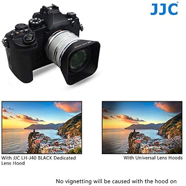 JJC Черная бленда для объективов OLYMPUS M.ZUIKO DIGITAL 14-42mm 1 3.5-5.6 II и M.ZUIKO DIGITAL 14-42mm 1 3.5-5.6 II R - Заменяет OLYMPUS LH-40
