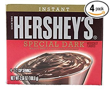 Hershey's Special Dark Chocolate Instant Pudding (4 Pack)