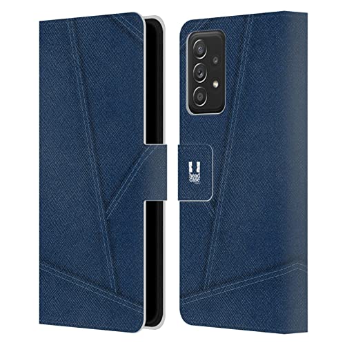 Étui cuir Samsung A53 5G Head Case, patchwork denim élégant et chic