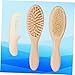 JOINPAYA 1Set Wool Brush Scalp Massage Tools Set Bath Cleaning Brush and Comb Kit for Gentle Skin Care Durable Handle Soft Massage Brush for Boy Girl