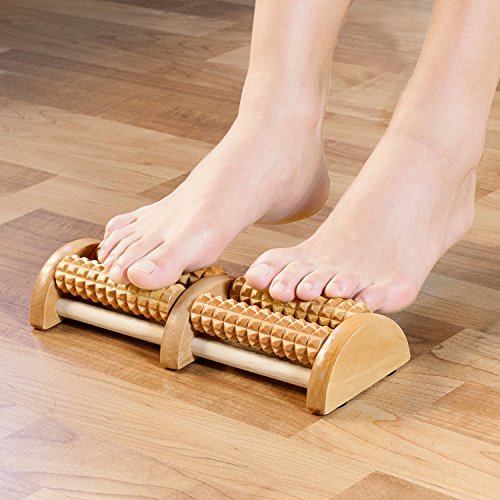 Evelyne Gmt-10235 Wooden Foot Massager With Dual Rollers #TOP3