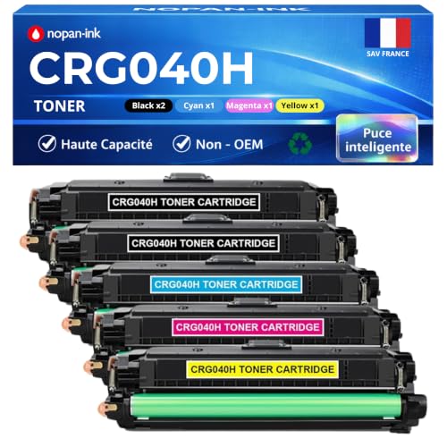 Toner Compatible Canon CRG040H Haute Capacité avec Puce pour LBP 710Cx