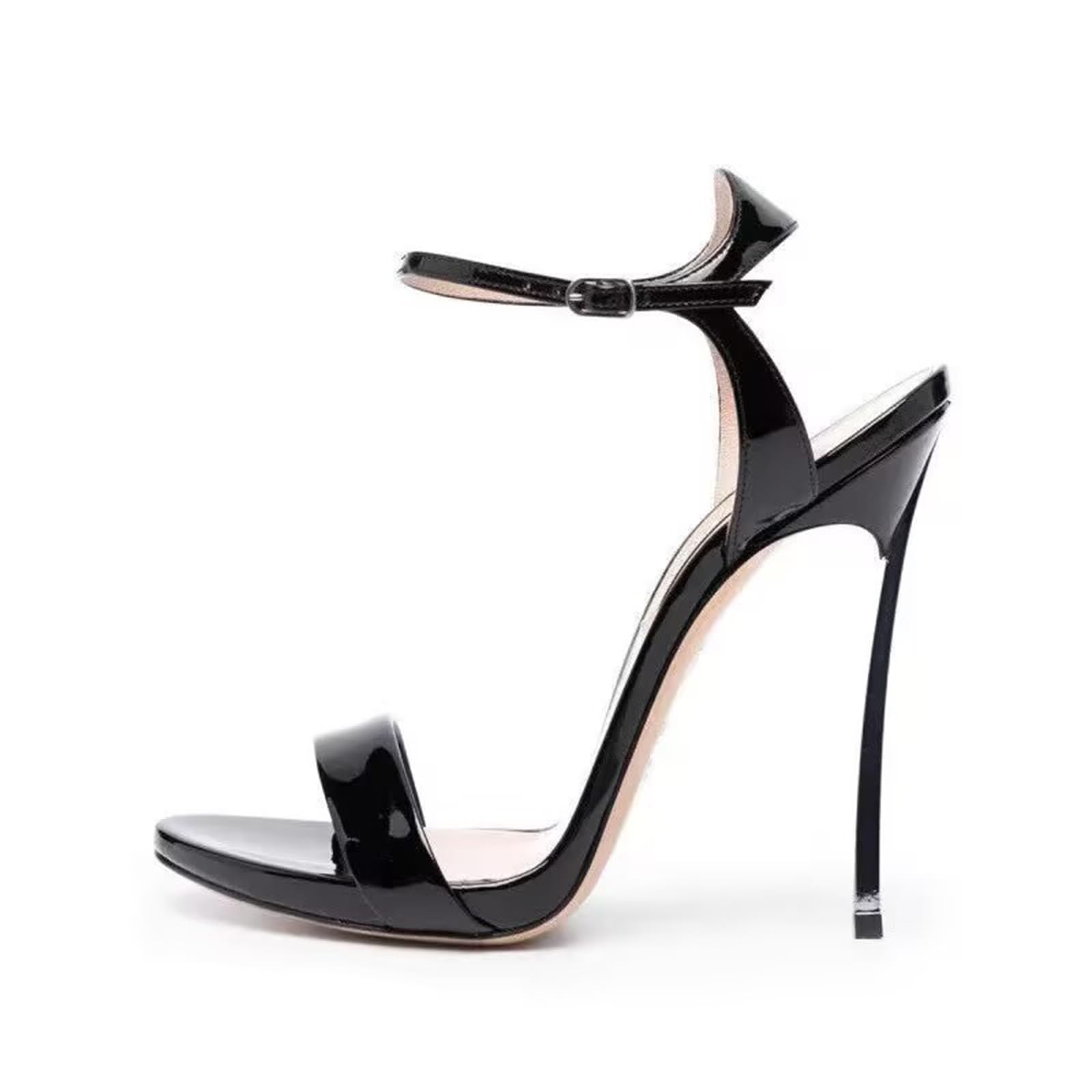 12 CM Open Toe Sandali con Tacco Scarpe Tacchi A Spillo Sandali con Cinturino per Le Donne Sexy Scarpe da Sera
