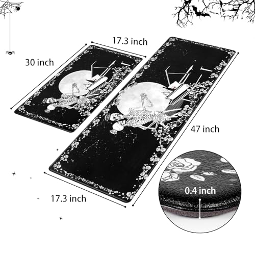 Yinhua Halloween Kitchen Rugs Skull Kitchen Mats For Floor thumb #3