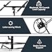 Drywall Lift 16 FT Panel Rolling Hoist Jack Lifter - 150 lbs Load Capacity, Easy Assembly, One-Person Operation, Approx. 6.23-16 FT Height Adjustable - Adjustable Telescopic Arm, with Wheels - Black