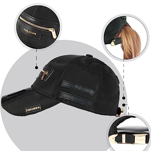 FK-FORKICKS-Luxury-Baseball-Cap-UPF-50-Trucker-Hat-Unisex-Snapback-Hat-Waterproof-Dad-Hat-Girls-Ponycaps-Adjustable-Size-White