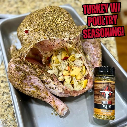 Image of Gourmet Poultry Seasoning - All-Purpose Chicken & Turkey Rub with Garlic, Lemon & Spices | Premium No-MSG added Blend for Roasting, Grilling, Smoking, Rotisserie, Pork & Fish | Small-Batch by Runnin' Wild Foods, 5.7 oz