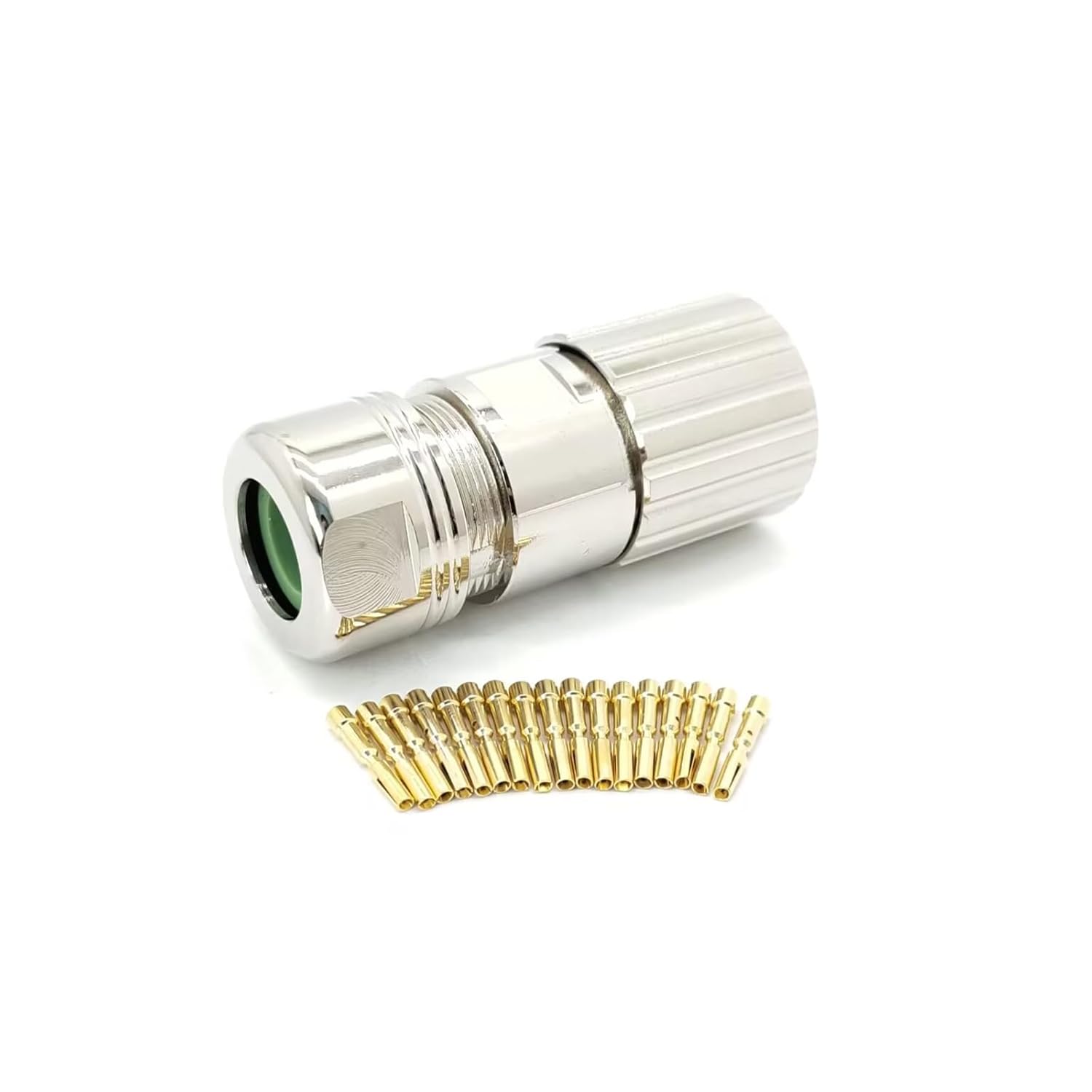 M23 17Pin Female Circular Connector, Straight Metal Joint Cable Plug for Signal Transmission, Shielded for Industrial Equipment, Electrical Engineers