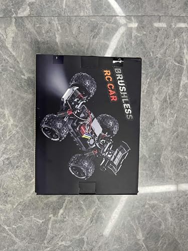 Evmore 1:16 Brushless Fast RC Car for Adults Kids, Extreme High Speed Remote Control Truck, 4WD RC CAR for All Terrain, RC Monster Truck Toys with LED Lights, RC Vehicle Car Gift, 2 Batteries - Image 11