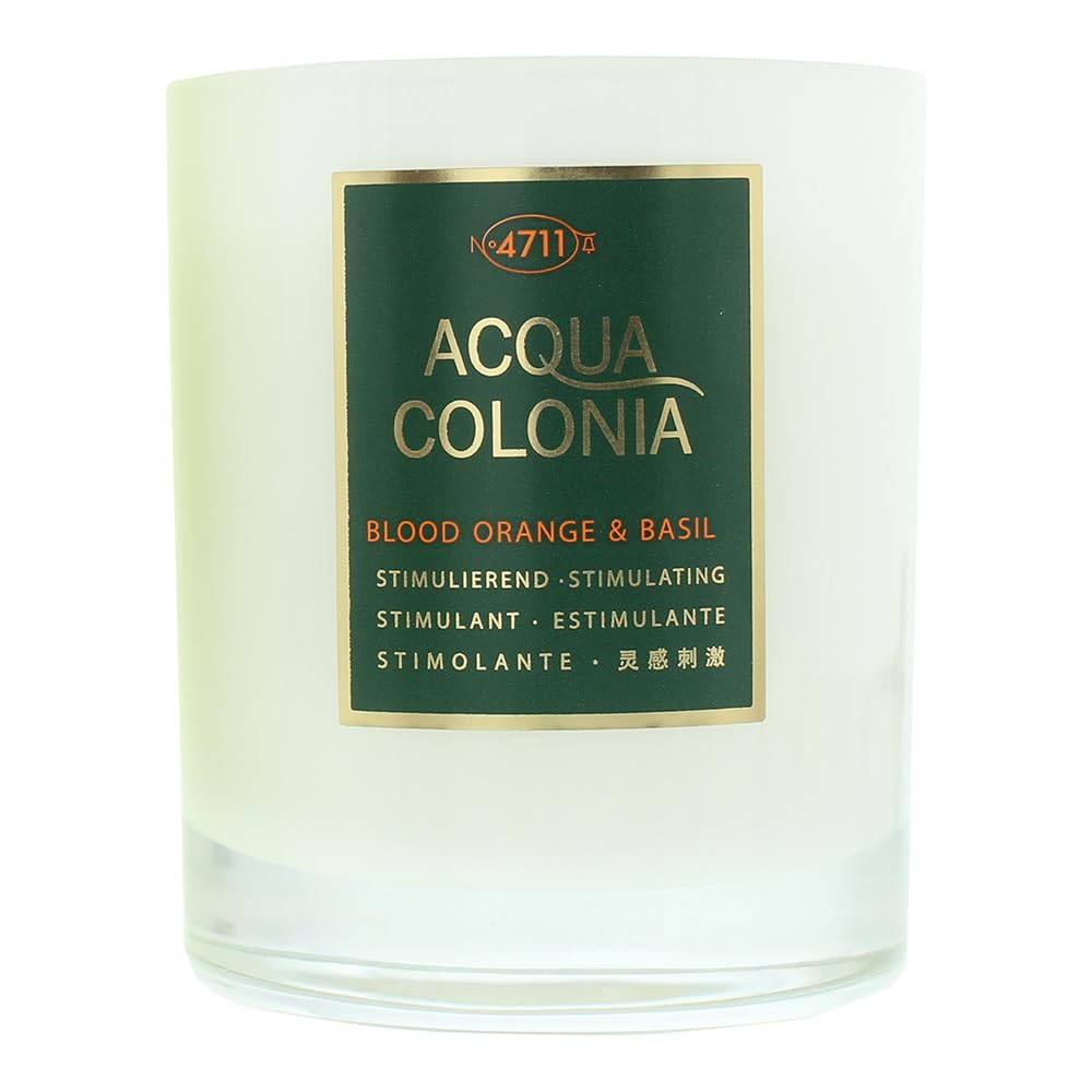 4711 Acqua Colonia - Vela de naranja sanguina y albahaca, 180 g