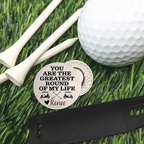 Husband Personalized Gift Idea Greatest Round Of My Life Golf Ball Marker Gift For Husband Gift Men's Gift Valentines Day Birthday Christmas Greatest-Round-Golf #TOP1