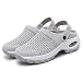 Eogrokerr Scarpe traspiranti e casual con cuscino d'aria, scarpe ortopediche antiscivolo per cuscino d'aria, scarpe da passeggio diabetiche per donne, Z Grigio, 41 EU
