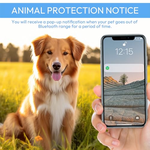 XJJAUGKLY GPS Tracker Katze, Wasserdicht Bluetooth Haustier Locator, GPS Tracker Für Hunde ohne ABO, mit verstellbarem Halsband, Kompatibel mit iOS und Android, für Kätzchen & Welpen - Schwarz