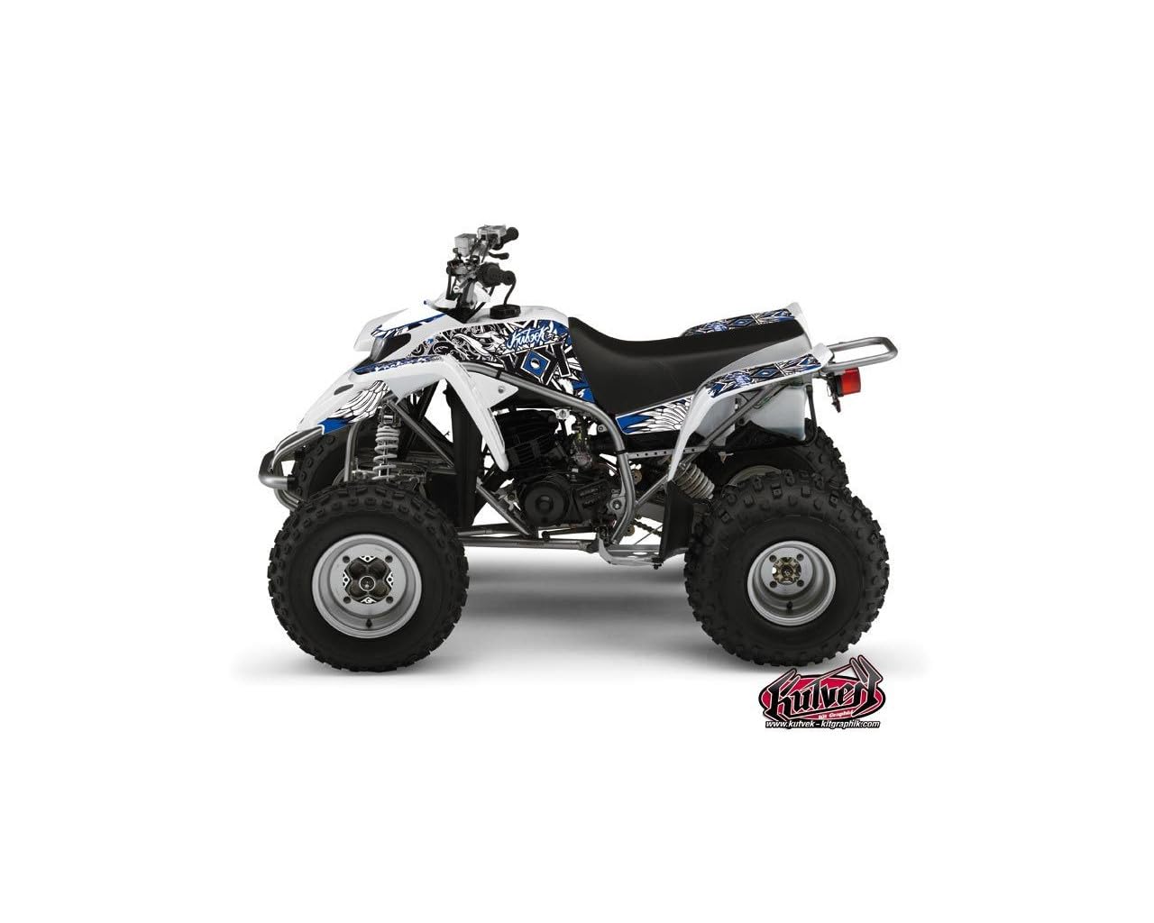 Kit déco quad Demon Yamaha Blaster bleu finition brillante et coupe précise - 3