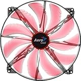 AeroCool エアロクール PCケースファン Silent Master 20cm 赤色LED搭載 レッド EN55659