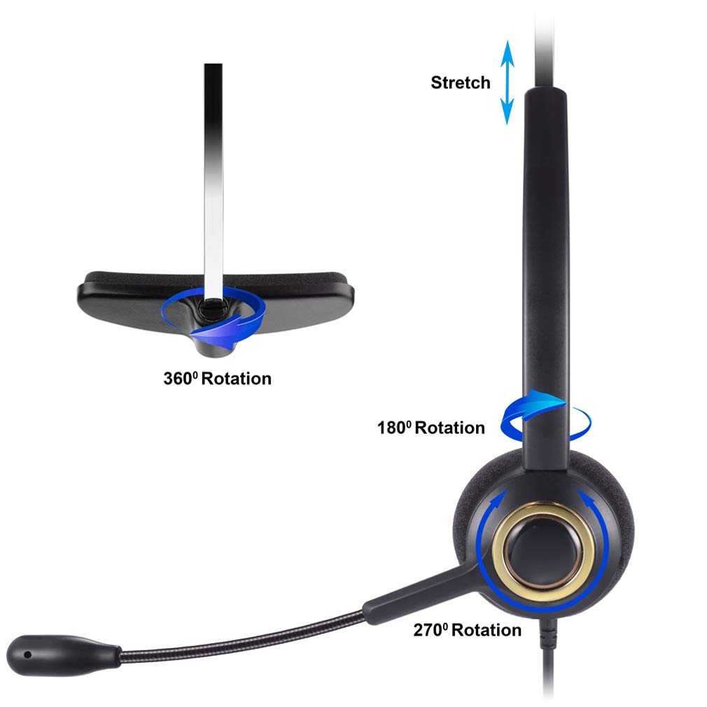 Amazon.co.jp: ヘッドセット電話機用 PChero 電話ヘッドセット 3つ