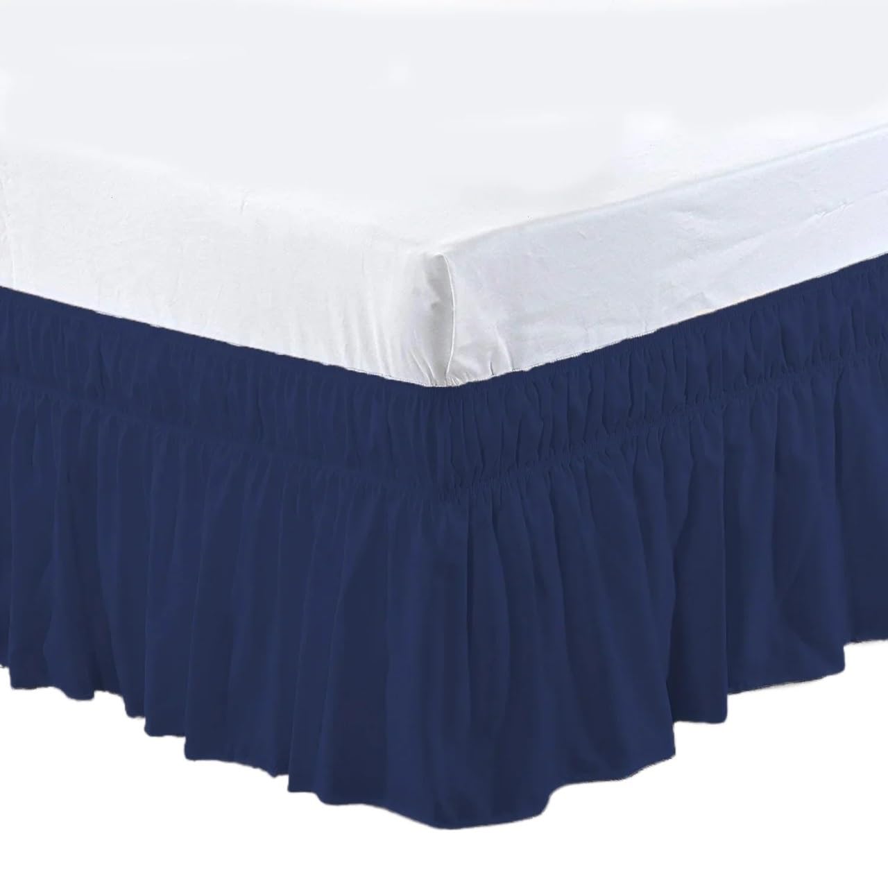 Bed Skirt Bed Skirt Bedding Bed Cover Protector Home Hotel Without Surface Elastic Band Bed Skirt Twin/Full/Queen/King Size Bed Skirts & Valances(M,Full 190.5x137x40cm)