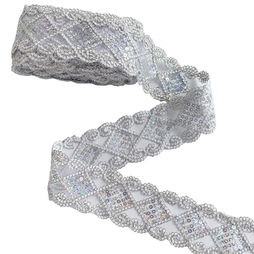 Amazon.co.jp: レースリボン 長さ9m キラキラリボン 手芸レース DIY