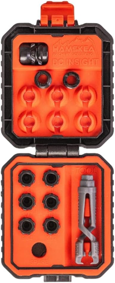 Hamskea DC Insight Deluxe Peep System with A-, A, A+, B Clarifier Lenses, 7 Aperture Sizes, Touchless Installation Tool (PEEP265)