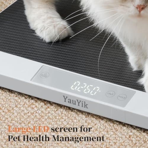 YauYik Digital Pet Scale, Baby Scale with Non-Slip Mat, Up to 40kg, Grey — view 7