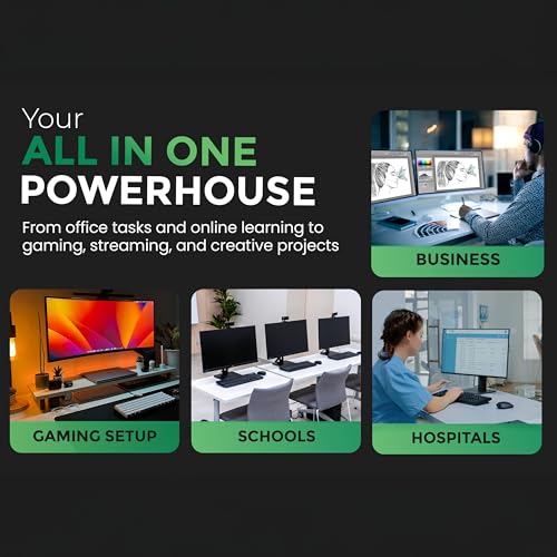 Image of SKULLSAINTS Ash Mini PC - 13th Gen Twin Lake N150, 16GB LPDDR5, Triple Display (HDMI /DP), M.2 NVMe, WiFi 5, Bluetooth 5.2, USB 3.2, Ultra-Compact (13th Gen N150, 512, GB, Windows 11 Pro, 16, GB)