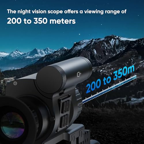 GOYOJO Night Vision Rifle Scope, 1920x1080 Resolution Day/Night Vision Monocular with Camera&Video, 50mm Focal Lens Vision Optics for Night Hunting Camping - Thumbnail 5