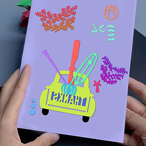 2 pcs Car Truck Model Cutting Metal Dies for Card Making, SENHAI Carbon Steel Embossing Cutting Dies for Paper Cards, Embossing, Cardstock, Scrapbooking, Holiday Decorations - Thumbnail 3