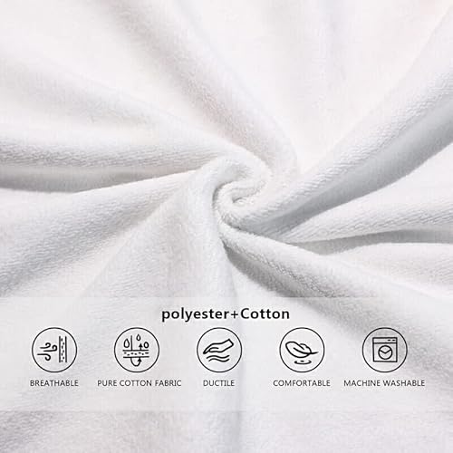 Zoeo Hand Towel Sets Cow White Black Print Buffalo Dish Towels Cotton Face Towel Bath Decor Set For Girls 30X15 Inch Gym Yoga Beach Towels #TOP4