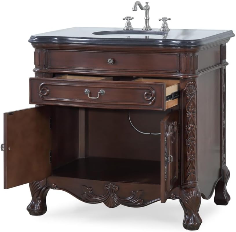 36” Benton Collection Spectacular All Wood Construction Madison Bathroom sink vanity Model S01GT36