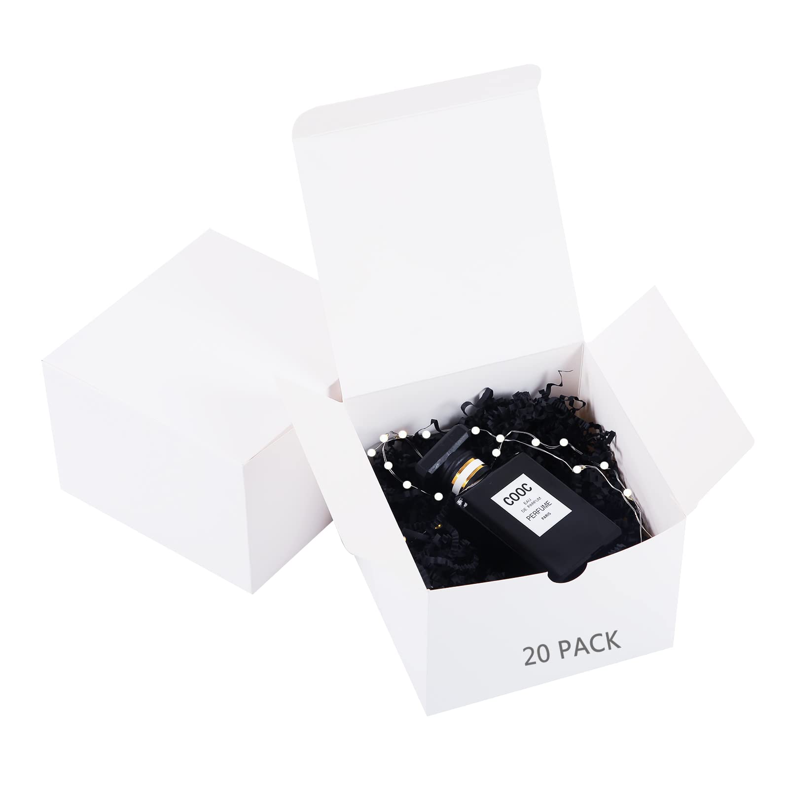 Scatole Regalo Kraft 50 Pezzi 10x10x10 Cm - Scatoline Per Bomboniere, Cupcake E Artigianato - Foto 6