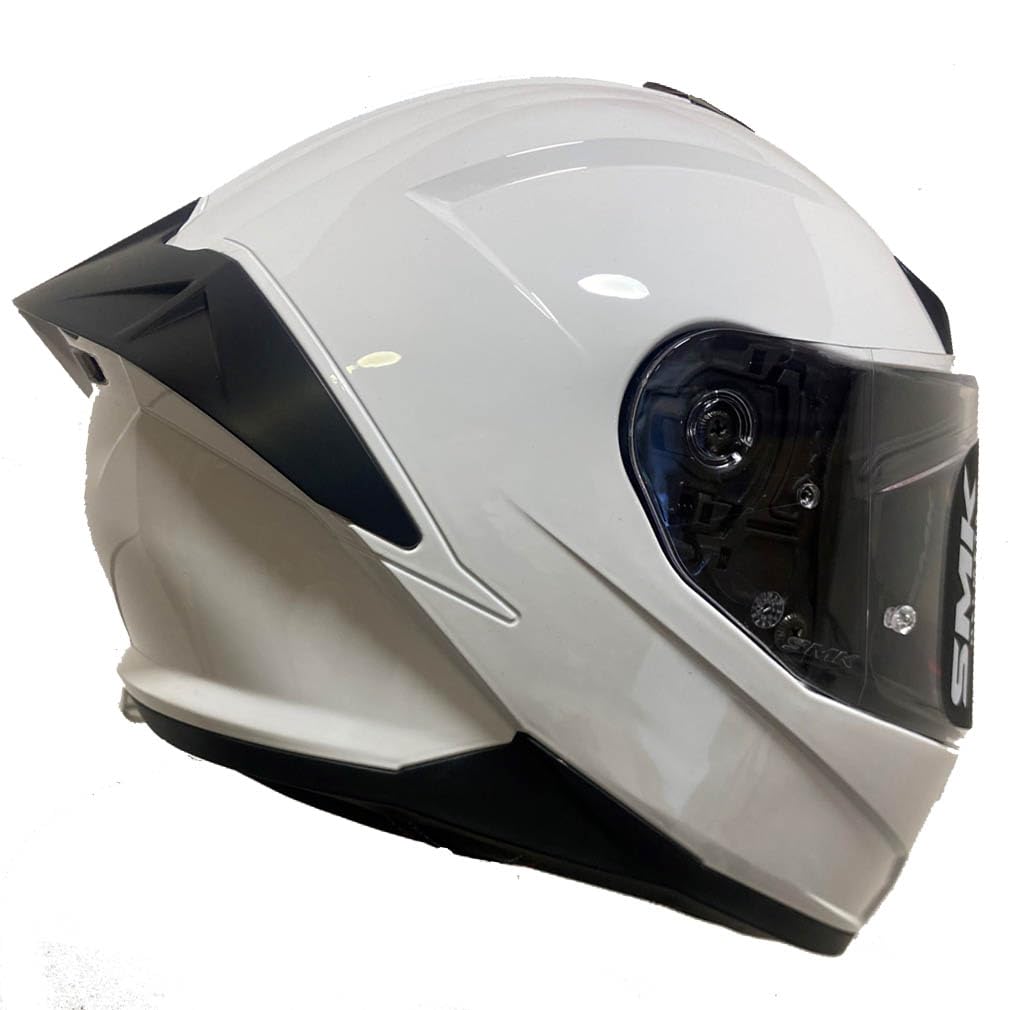 Casco de Moto Integral SMK Typhoon SV Blanco con Visor Solar - Homologado ECE 22.06 - Designed