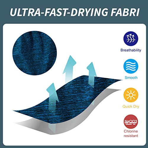 Aimpact Mens Swimwear Short Shorts Quick Dry Sexy Square Cut Swim Trunks For Men(Royalbluel) #TOP4