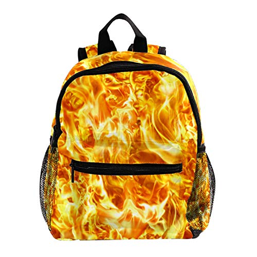 Blaze Fire Flame textura naranja bolsas escolares para niñas chicos  resistente y duradero