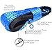 SWPHRT 1/4'' x 50 FT Car Synthetic Winch Rope Kit, 7700LBS Vehicle Winch Cable Line with Protective Sleeve, Heavy Duty Automotive Winching Line Kit, Universal for ATV UTV Truck Offroad (Blue)
