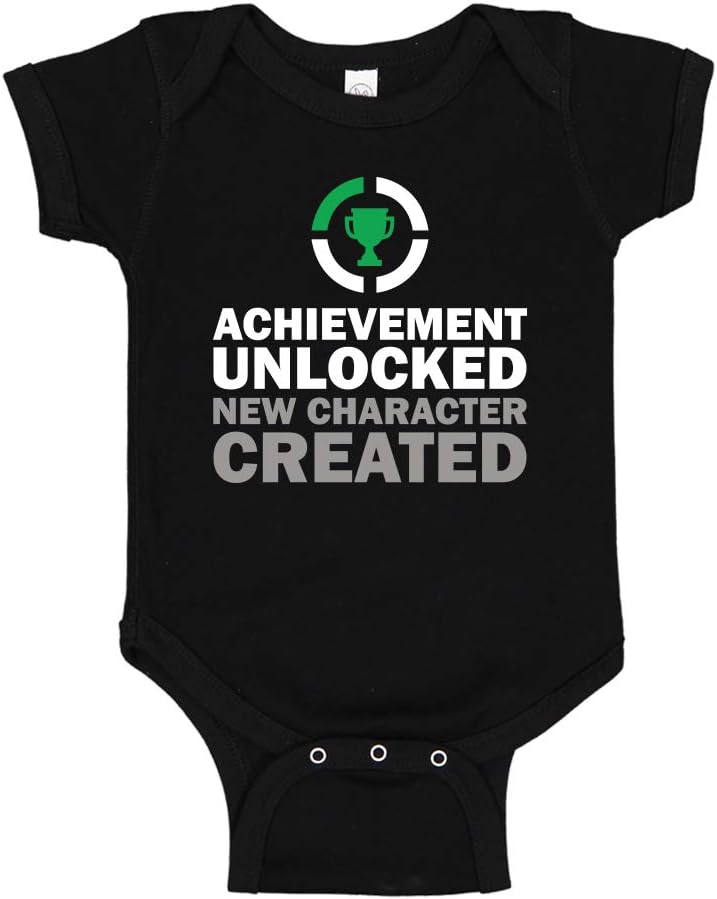 Achievement Unlocked New Character Created Baby One Piece or Toddler T-Shirt