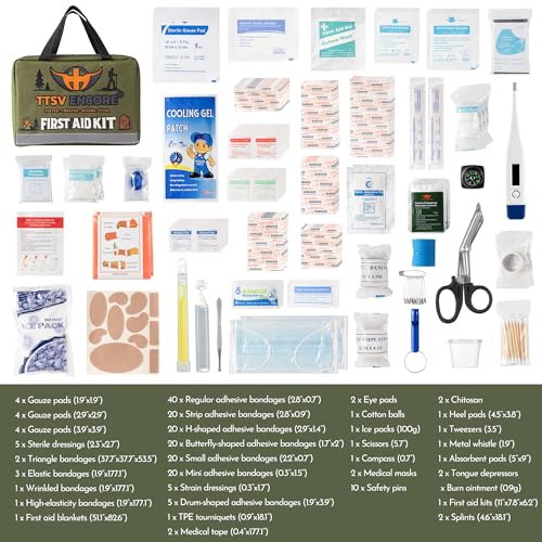 320 Piece First Aid Kit - Contains Premium Medical Supplies for Travel, Home, Office, Vehicle, Camping, Workplace & Outdoor - Image 2