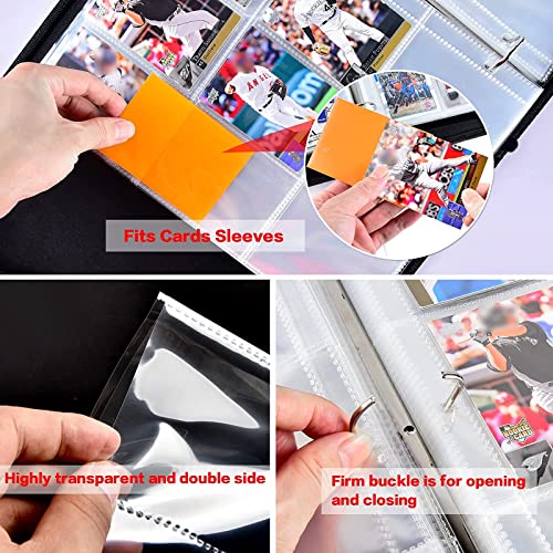 Baseball Cards Binder With Sleeves, 720 Pockets Trading Card Holder Protector Album, Card Storage Organizer Case Compatible With Topps 2023 Baseball Cards And Other Sport Cards - Black #TOP2