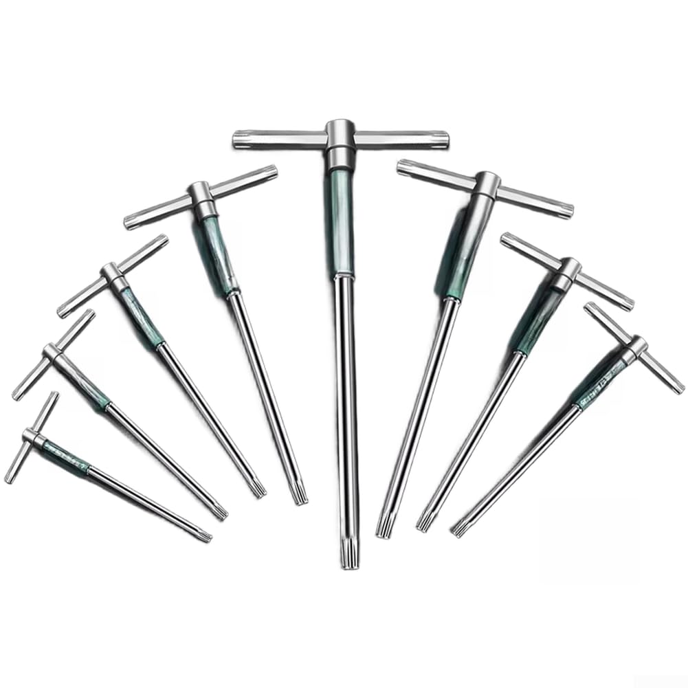 Clé à poignée en T Torx T10 T15 avec barre coulissante rotative étendue