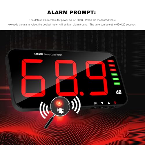 image for Walfront Sound Level Meter Tester Decibel Meter Sound Reader Humidity 