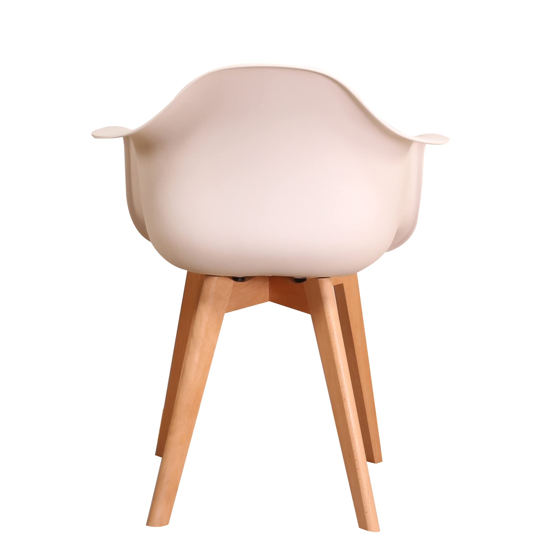 Pack de 6 Sillón Tower Silla de Comedor Silla Escandinava, Pata Madera de Haya, Estilo Nórdico (Blanco+Negro+Gris)