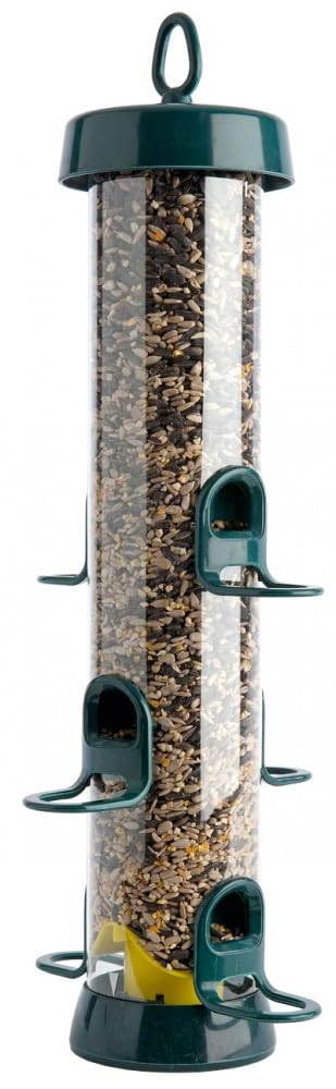 Naturschutzprodukt Futtersäule Big Easy mit Futterteller Metall Vogelprodukt H 50 cm Inhalt 2,2 l
