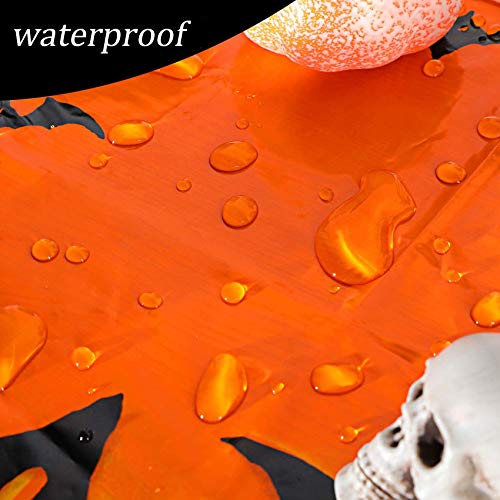 TaimeiMao Tafelkleed voor Halloween, decoratie, 137 x 180 cm, waterdicht tafelkleed, griezelig tafelkleed, rechthoekig… - Image 4