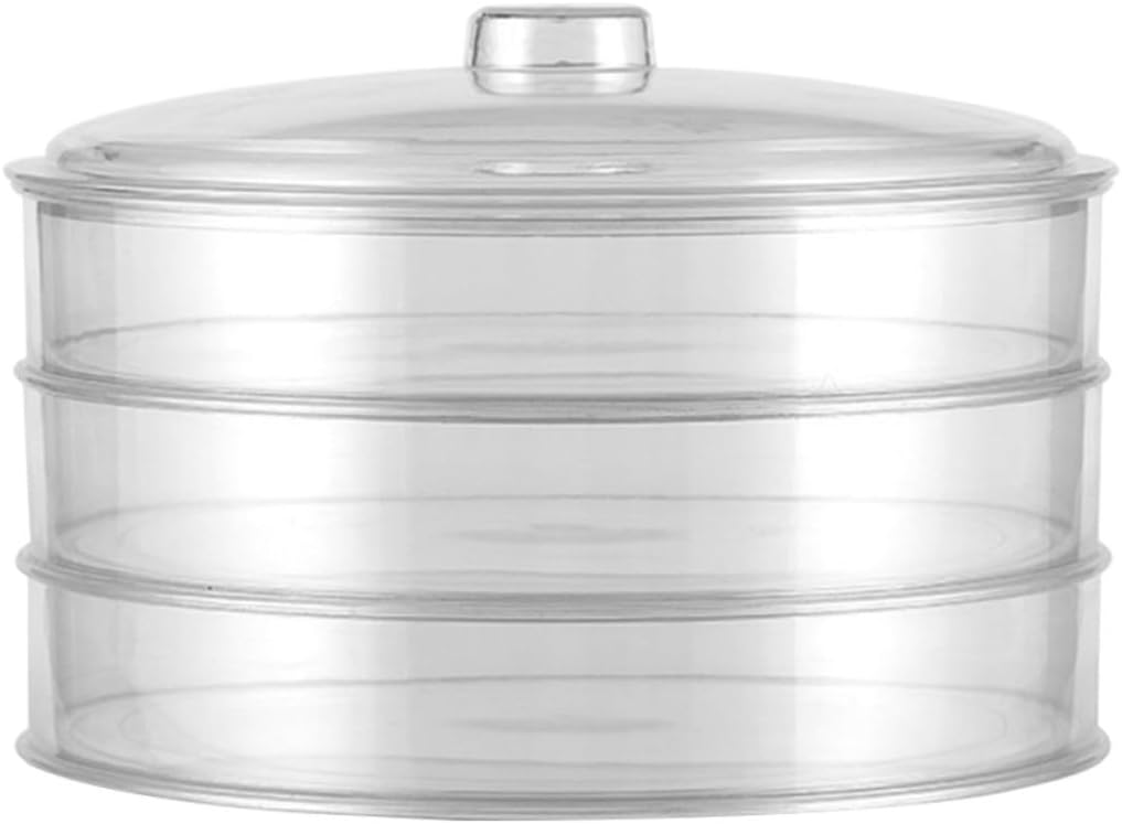 Cabilock Acrylic Tea Storage Container Box with Three Layers for Loose Tea and Candy Storage Creative Shape Design for Home and Dinner Use Sturdy and Decorative