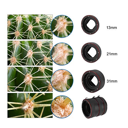 Macro Lens Adapter Ring Lens Adapter Ring Kunststof Lichtgewicht Eenvoudige Structuur Automatisch Scherpstellen Macro… - Afbeelding 5